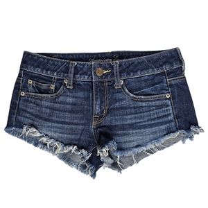 American Eagle Outfitters Distressed Denim Shortie Shorts Women's Size 2